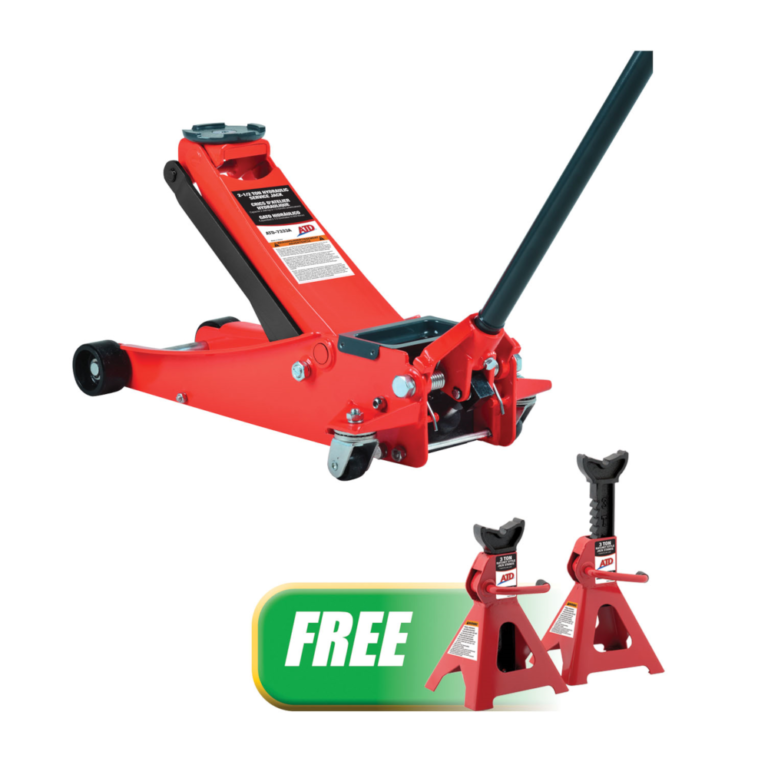 ATD Tools 2.5 Ton Hydraulic Service Jack w/FREE 3 Ton Ratchet Style